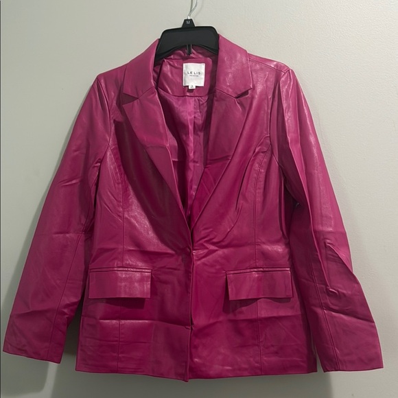 LE LIS Collection Women's Pink Blazer Jacket - Picture 3 of 8